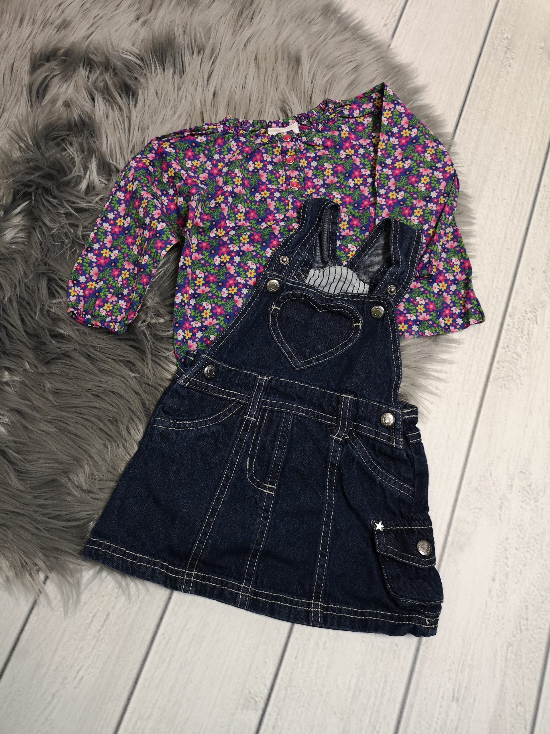 Set Bluse-Jeansrock Gr. 74