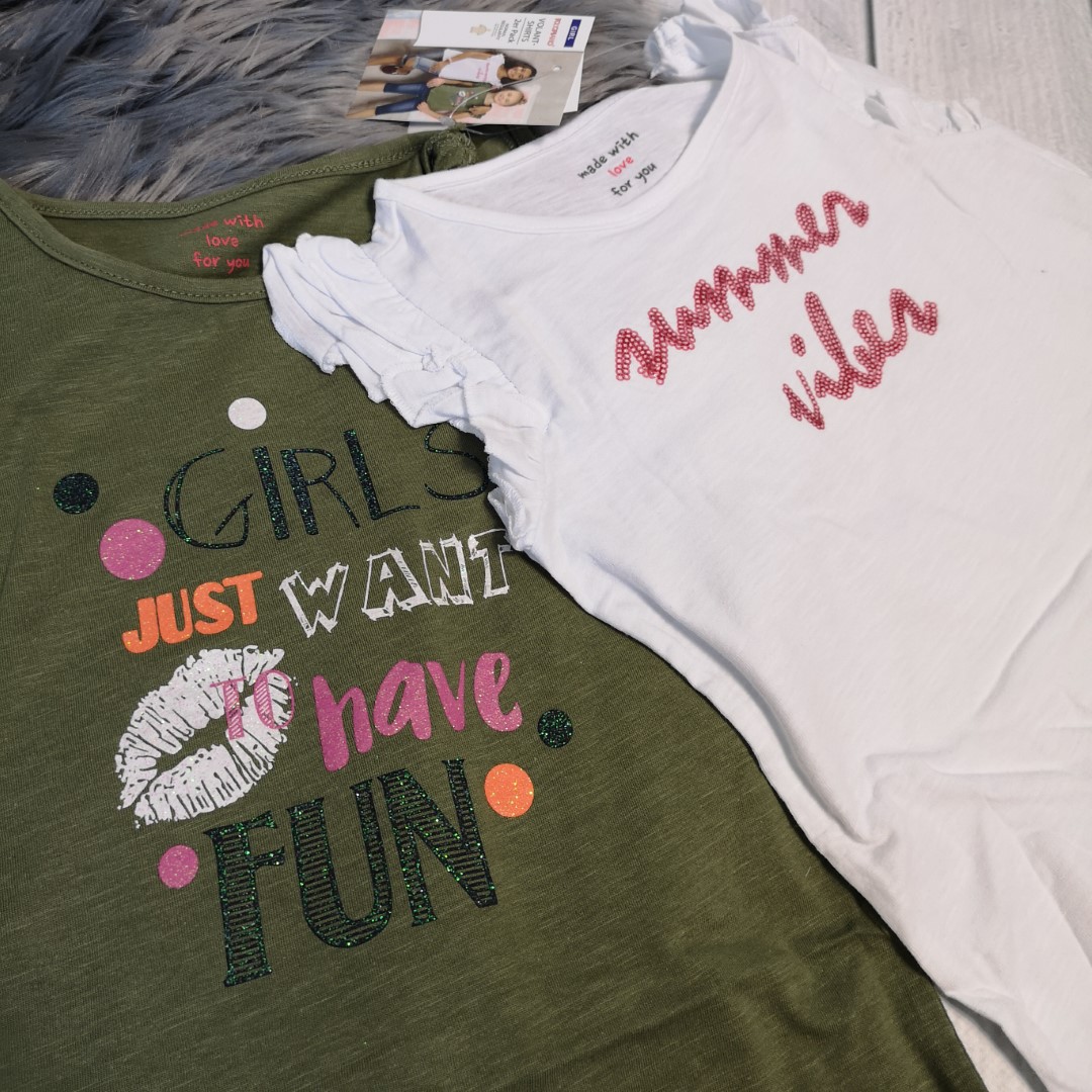 2er-Set Shirts Gr. 116 *NEU* – Bild 2