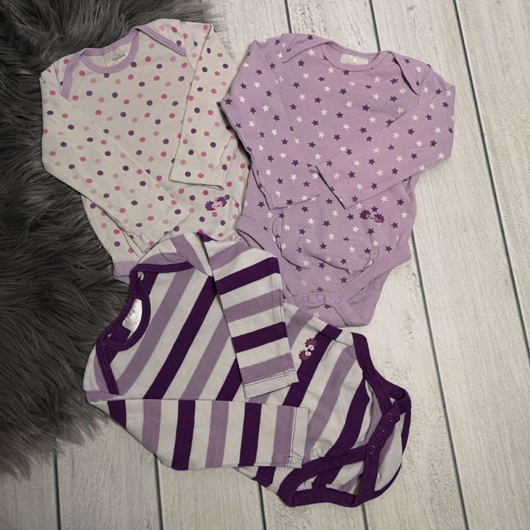 3er-Set Bodies Gr. 74 - twins