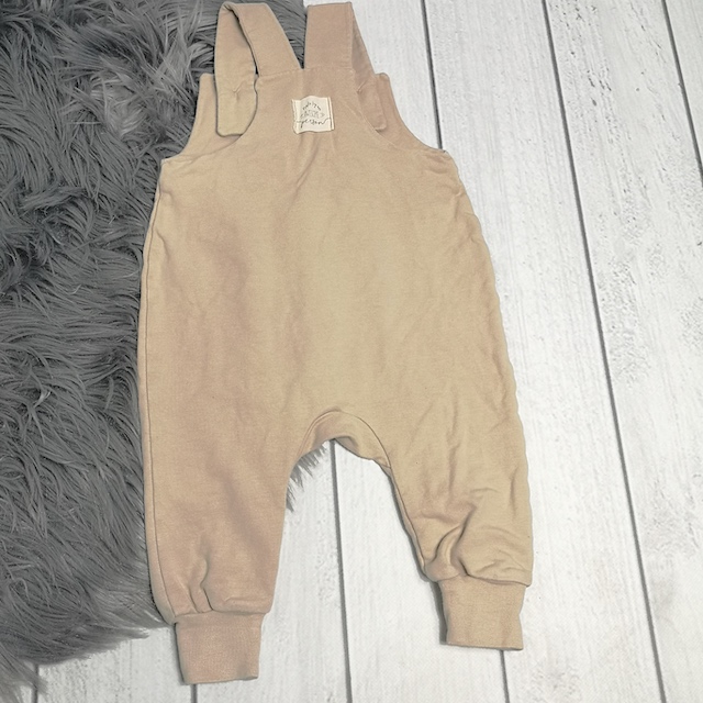 Sweat-Latzhose ca. Gr. 68/74 - handmade – Bild 2