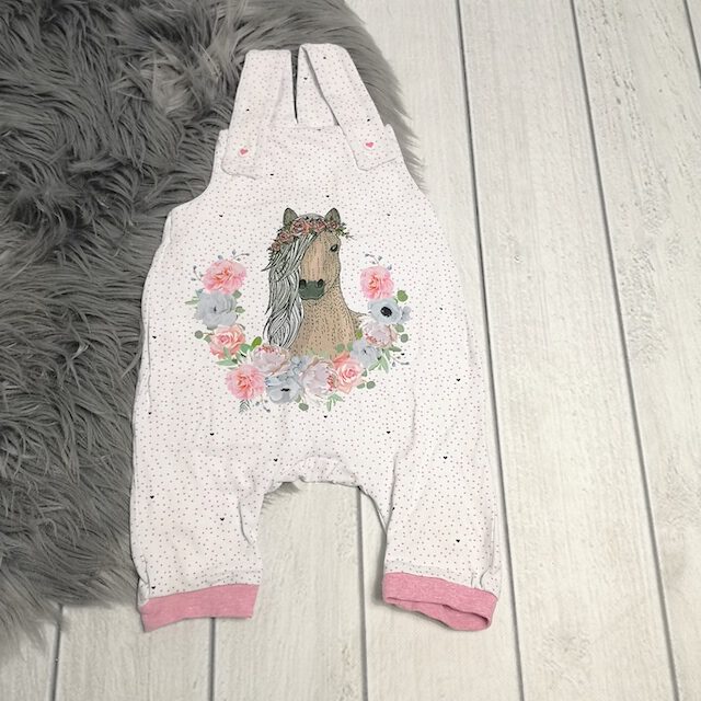 Sweat-Latzhose ca. Gr. 68 - handmade