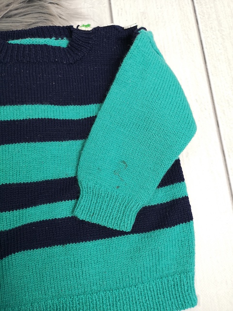 Strickpullover Gr. 74/80 - handmade – Bild 4