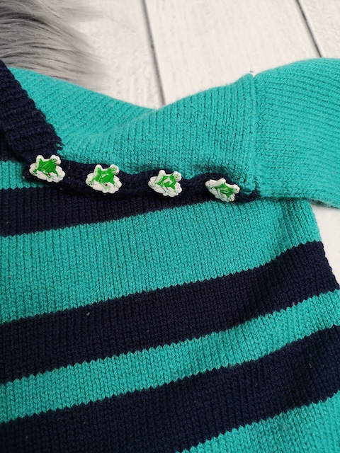 Strickpullover Gr. 74/80 - handmade – Bild 3