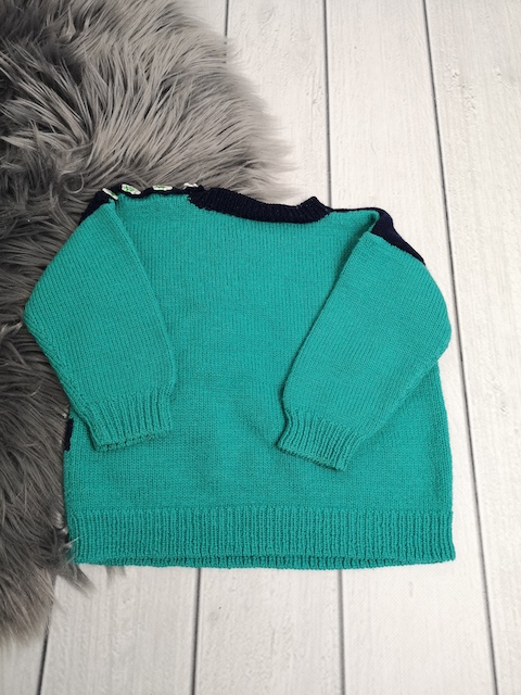 Strickpullover Gr. 74/80 - handmade – Bild 2